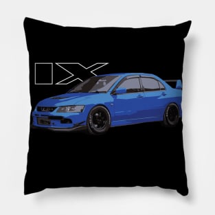 evo 9 ix blue Pillow