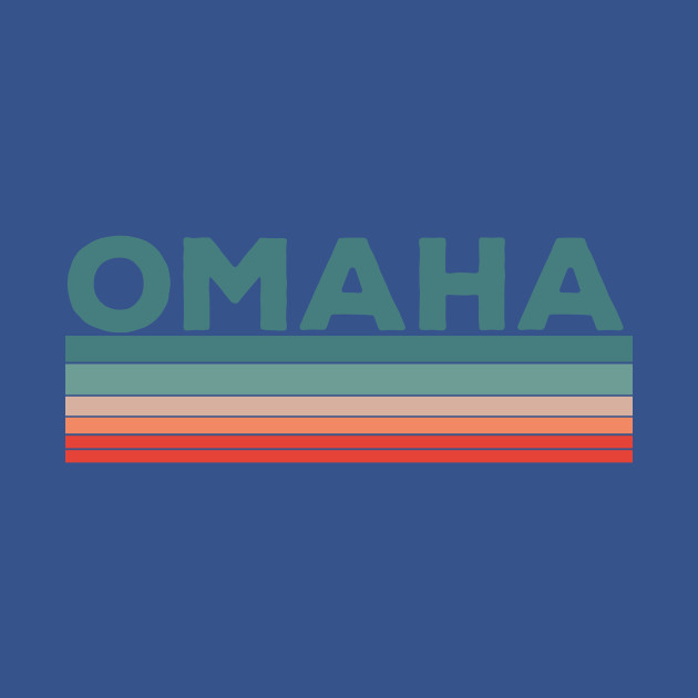 Disover Omaha Nebraska Retro Vintage 70s 80s Design - Omaha - T-Shirt