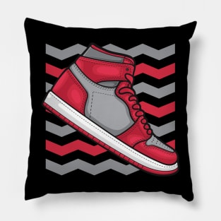 AJ 1 High Gym Red Wolf Grey Sneaker Pillow