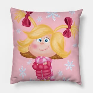Cindy Christmas Winter Lou Pillow