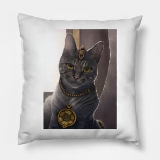 Mystic Mage Cat: Aureus Pillow