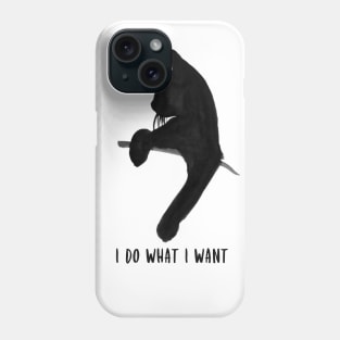 Cat does what she wants Phone Case