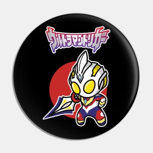 Ultraman Trigger Chibi Style Kawaii Pin