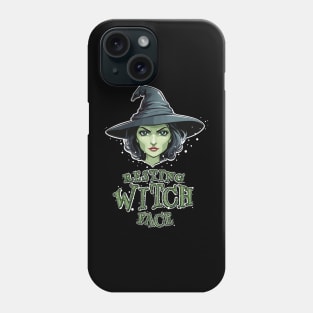 Resting Witch Face Halloween Phone Case