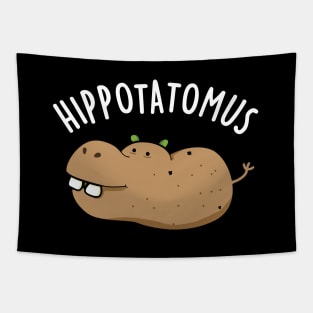 Hip-potato-mus Cute Hippo Pun Tapestry