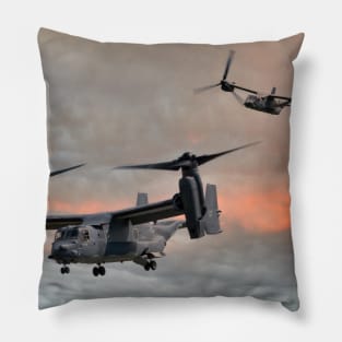 A Pair Of USAF CV-22B Ospreys Pillow