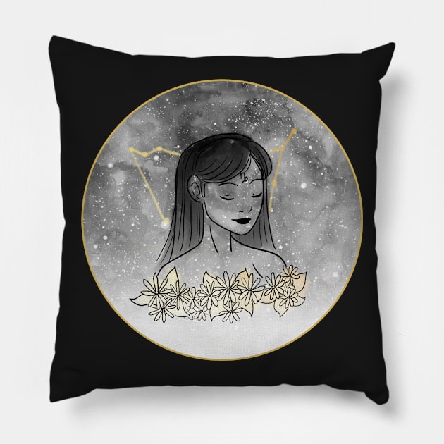 Capricorn Pillow by shelbywolf