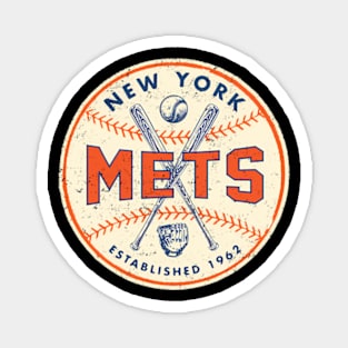 Throwback New York Mets 2 By Buck Magnet