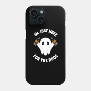 funn halloween im just here for the boos funny halloween costume Phone Case