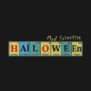 Mad Scientist Loves Halloween Funny Costume T-Shirt