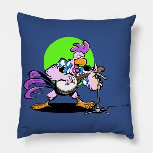 Rooster and country music Pillow