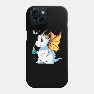 Cute Dragon with Cup of Tea Phone Case