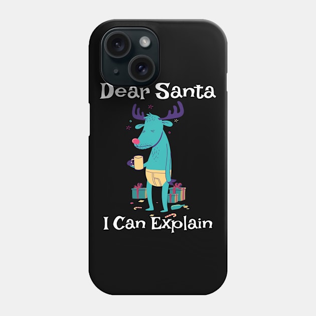 Dear Santa I Can Explain Phone Case by Sunil Belidon