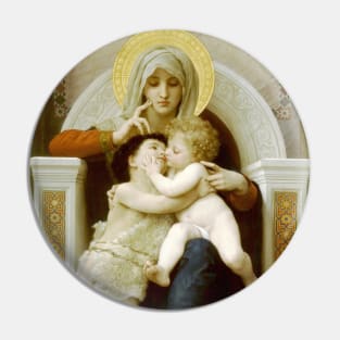 Madonna with Child and John the Baptist by William-Adolphe Bouguereau Pin