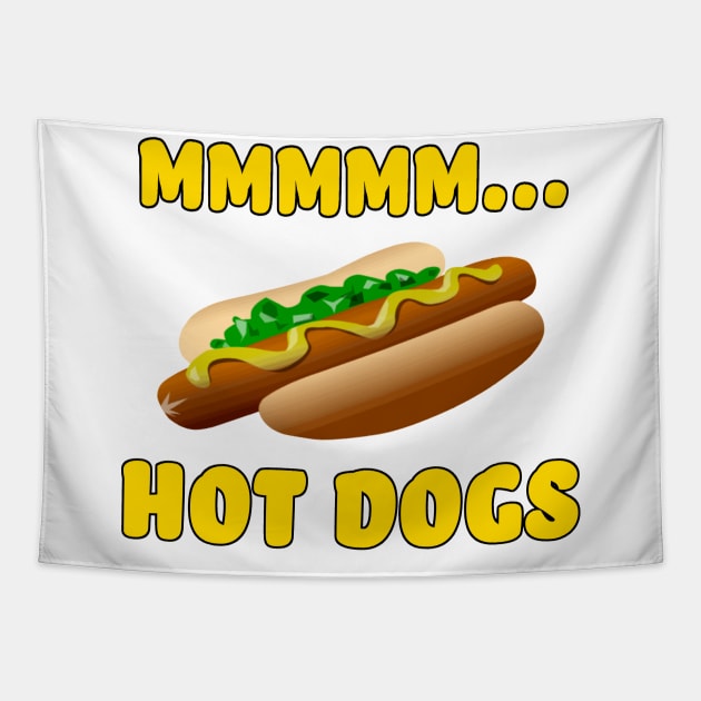 Mmmm... Hot Dogs Tapestry by Naves