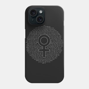 Female Empowerment Tshirt With Venus Symbol Phone Case