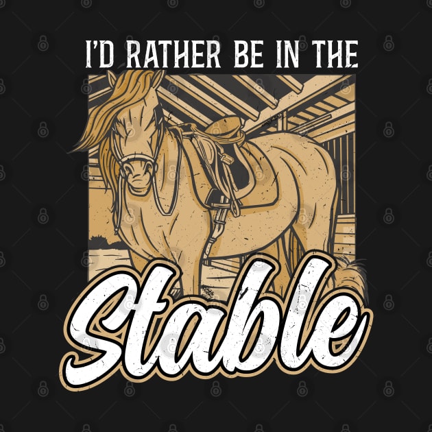 I'd Rather Be In The Stable - Clydesdale by Peco-Designs
