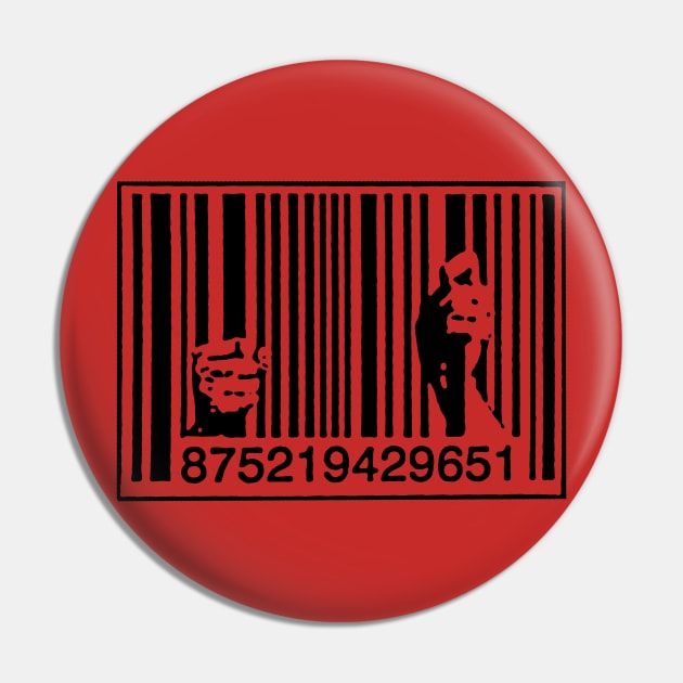 Banksy Graffiti Consumerism Pin by Closeddoor