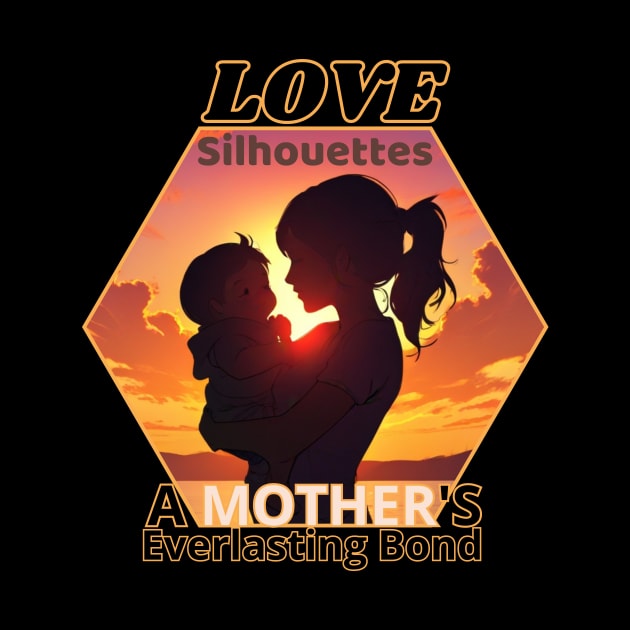 Mothers day, Silhouettes of Love: A Mother's Everlasting Bond by benzshope