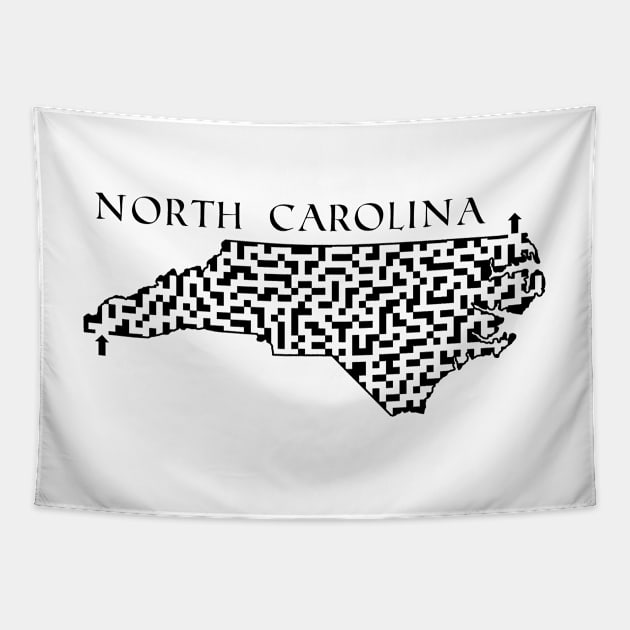 State of North Carolina Maze Tapestry by gorff