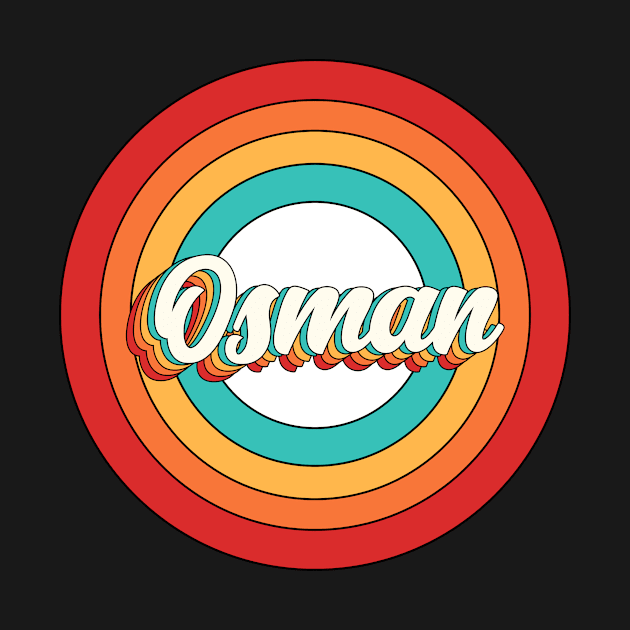 Osman Name Shirt Vintage Osman Circle by Nikkyta