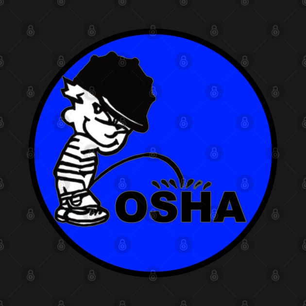 Calvin Pee on OSHA by  The best hard hat stickers 