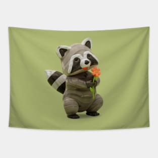 Cute Mapache (Raccoon) Tapestry