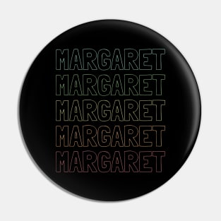 Margaret Name Pattern Pin