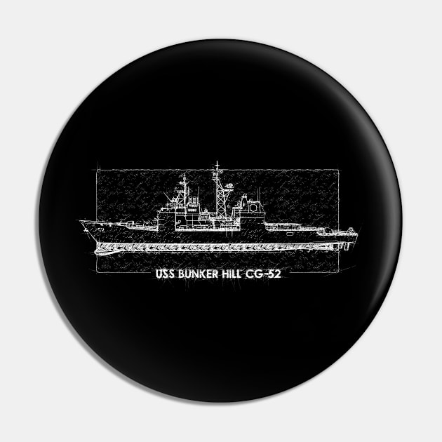 USS Bunker Hill CG-52 Pin by Arassa Army