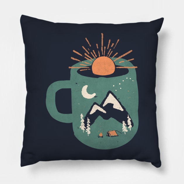 Mountain Morning Wake Up... Pillow by NDTank