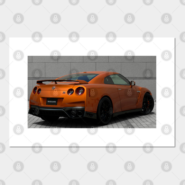 Nissan Skyline Gtr Back View Nissan Skyline Gtr R34 Posters And Art Prints Teepublic