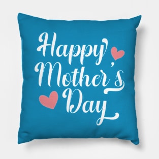 Simple and Elegant Happy Mother's Day Calligraphy Pillow