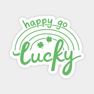 Happy Go Lucky St Patrick's Day Magnet