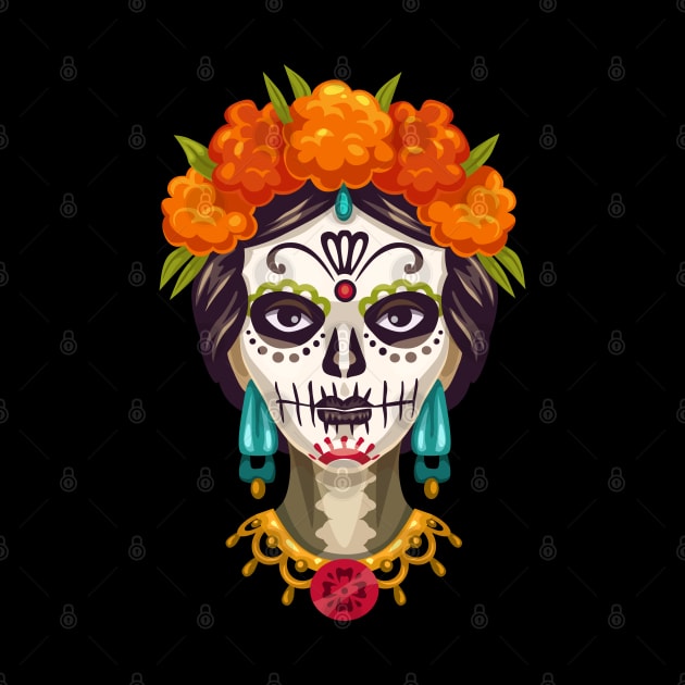 Dia de los muertos Halloween Shirt by DeraTobi