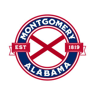 Montgomery Alabama State Flag Design T-Shirt