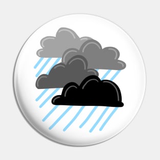 Ominous Rain Clouds Pin