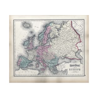 Vintage Map of Europe T-Shirt