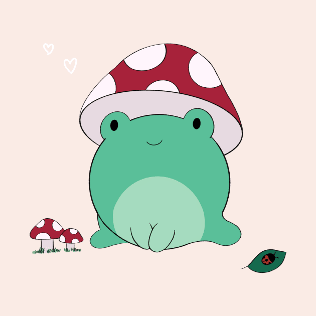 Mushroom Frog by rainilyahead