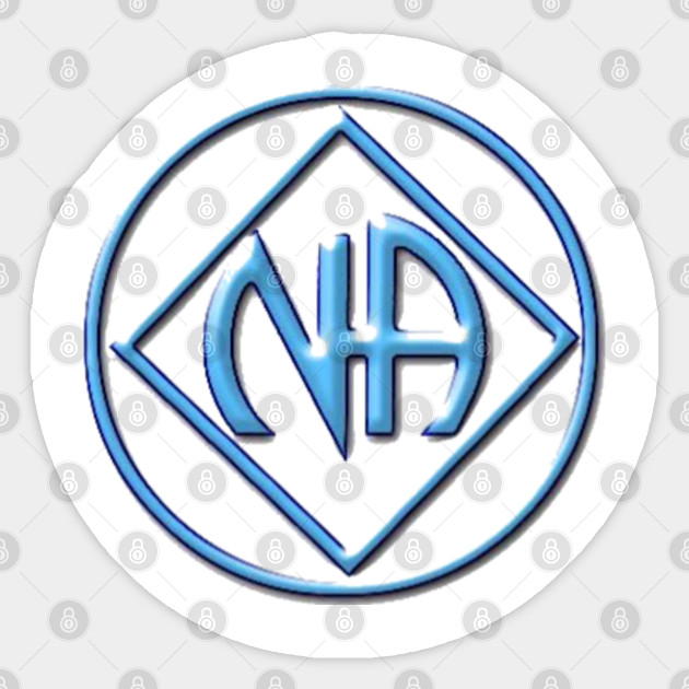 Sobriety And Recovery Narcotics Anonymous Light Blue Rare Sober Sticker Teepublic