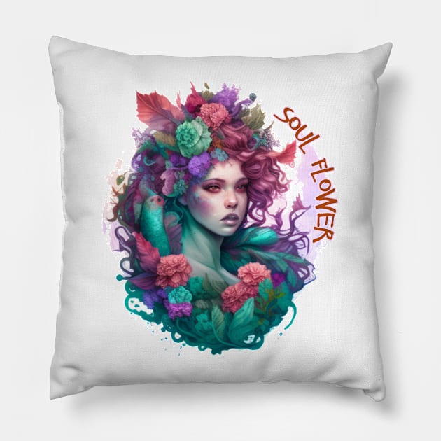 Beautiful floral design for ladies Pillow by TheLaundryLady