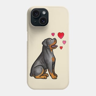 Rottweiler love Phone Case