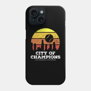 Los Angeles California City of Champions - Baseball Phone Case