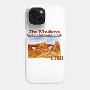 The Windows, Arches National Park, Utah Phone Case