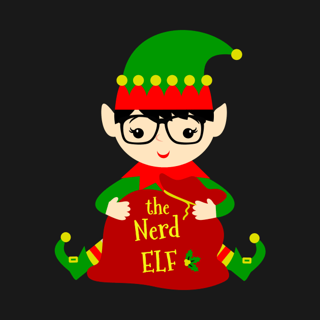 The Nerd Elf Family Matching Christmas 2020 Gift by NiftyGiggles