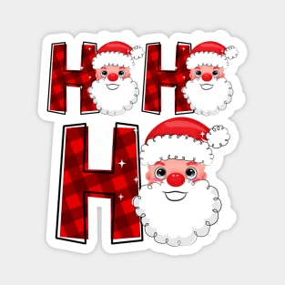 ho ho ho santa christmas Magnet