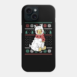 Festive Llama Holiday Cheer Phone Case