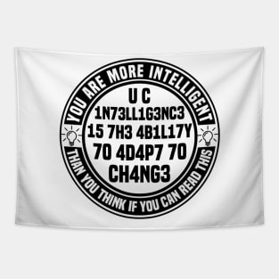 Test Your IQ With My Teeshirt Tapestry