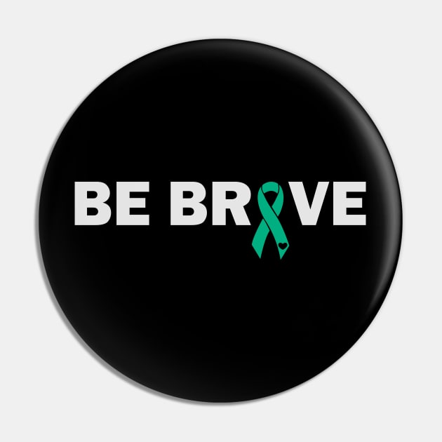 Be Brave Liver Cancer Awareness Pin by busines_night