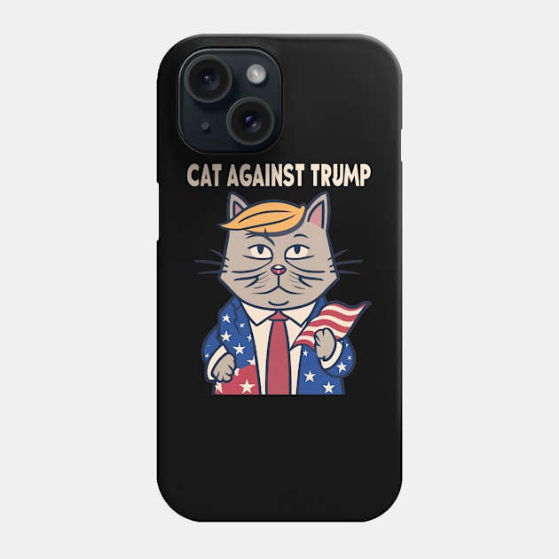 Funny Cats Against Trump Phone Case by Akbar Rosidianto shop