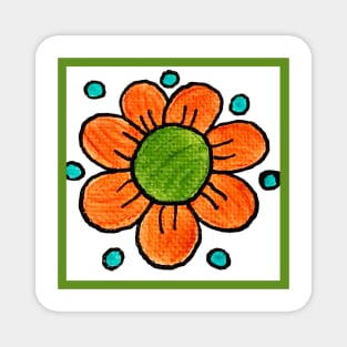 Groovy Flower #5 Magnet